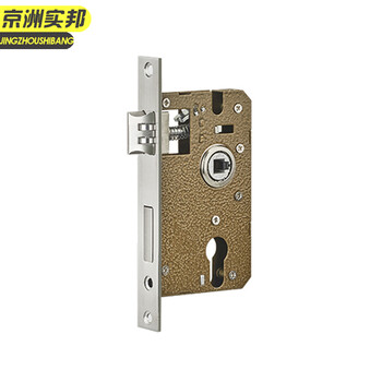 京洲实邦【155轻弹簧】通用型木门房门锁芯不带钥匙JZSB-9564B