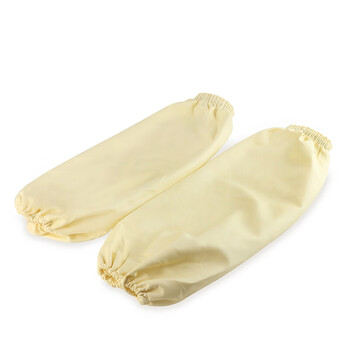 谋福CNMF121 防水围裙 防油污耐酸碱 无袖简约厨房食堂家务屠宰场洗车（乳白袖套 ）