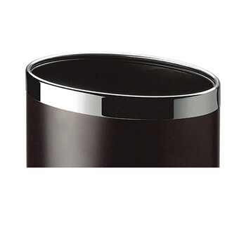 南 GPX-45B 南方椭圆双层垃圾桶 黑色 商用酒店宾馆客房垃圾桶 房间桶 果皮桶 内桶容量10.33升