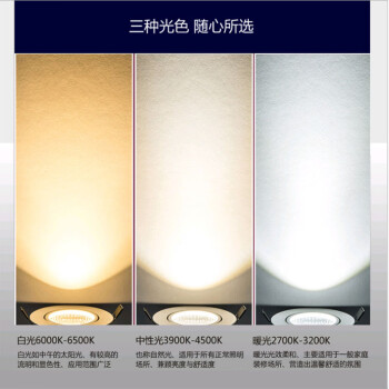 冰禹 BY-3079  太阳花筒灯 LED射灯 孔灯 白光3W（开孔65-75mm）