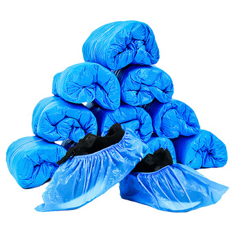 旷尔 一次性鞋套 CPE加厚耐磨脚套 室内防水防滑塑料鞋套 3包起批【1.5克PE全新料 100只/包】
