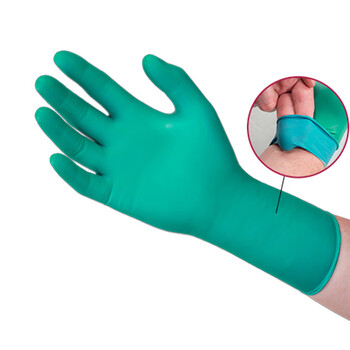 安思尔ANSELL 93-260 一次性丁腈橡胶防化手套 耐酸碱刺激性化学物质 触觉敏感灵活贴合  M码 50只/盒