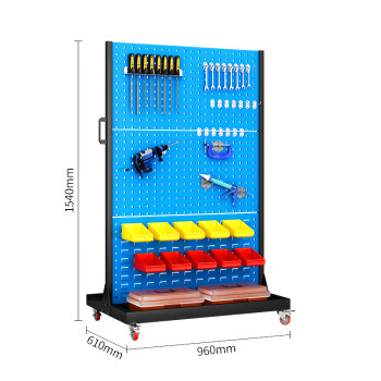金兽工具置物架GC2806零件收纳架储物架双面移动款1540*960*610mm