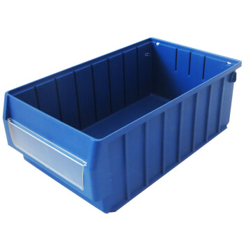 兰诗（LAUTEE）4023H 分隔式多功能零件盒 塑料分格箱配件收纳箱  蓝色400*235*140
