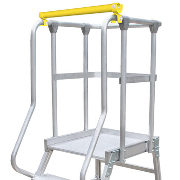 亚迈狮 铝合金仓库登高车 超市理货梯 平台登高梯 6步梯  可移动 FP系列