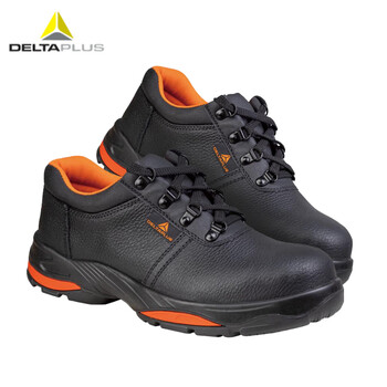 代尔塔（DELTAPLUS）301312 防砸防穿刺安全鞋防滑橡胶大底劳保鞋 黑色 41码
