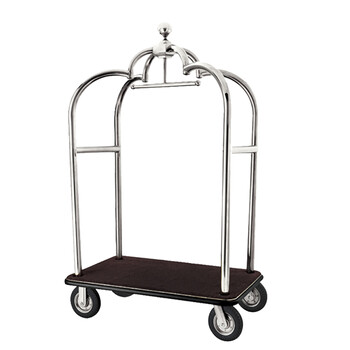 南 XL-8A 皇冠行李车 行李搬运车酒店箱包运送车推车 镜钢