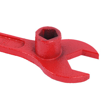 海斯迪克 HKK-4 消防通用扳手（D款红色地上栓专用扳手）消火栓铸钢消防栓专用扳手