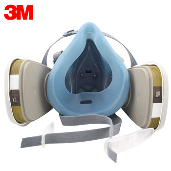 3M 7502 硅胶舒适型半面罩七件套7502+6006 综合毒气防护套装组合7件套 定做