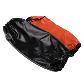 谋福CNMF118 防水围裙 防油污耐酸碱 无袖简约厨房食堂家务屠宰场洗车（黑红袖套  ）