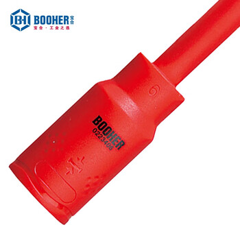 宝合(BOOHER)1/2"绝缘公制旋具套筒4x120MM