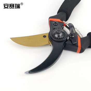 安赛瑞 园林工具修枝剪 园林园艺剪刀树枝剪带安全锁扣 果树绿化修枝剪刀 25002
