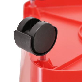 益美得 YY-D060 苏州款加厚大号分类垃圾桶 环卫物业学校户外带轮垃圾桶果皮箱 50L红色-有害垃圾