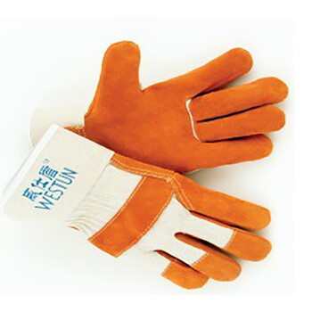 威仕盾（WESTUN） G-3215 橙色全掌劳保手套 L码 1副