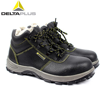 代尔塔 (Deltaplus) 301104升级款301114 防寒鞋羊羔绒防砸防穿刺防油劳保鞋 38码 1双