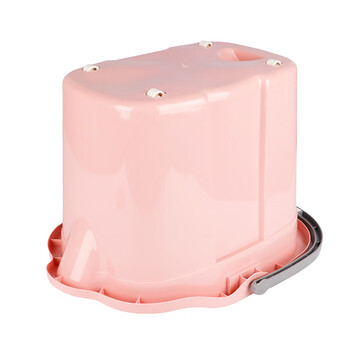 庄太太【颜色随机发货】加厚方形塑料水桶带轮塑料老式拖清洁把桶