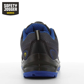 鞍琸宜 SAFETY JOGGER CADOR S1P LOW TLS防砸防穿刺低帮旋钮扣安全鞋 011342蓝色35码