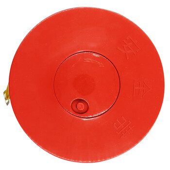 海斯迪克 HKLZ-4 50米盒装 黄白警线 隔离带警戒线 盘式警戒带交通工程警告分隔带 伸缩警示安全带