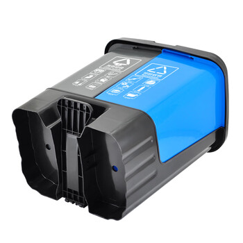 益美得 脚踏分类垃圾桶居家办公双桶大号干湿分离垃圾箱 双桶60L蓝+灰