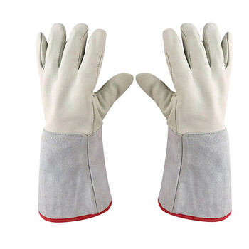 者也（ZYE） 牛皮耐低温手套液氮LNG防寒防冻冷库加气站手套-160到-250度冷藏冰柜实验室电焊劳保手套 40CM