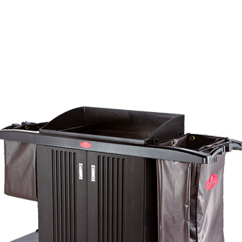 南 SFC-01 南方塑料客房服务车 黑色 分隔栏需单独购买 塑料推车客房清洁车房口车宾馆工作车服务车