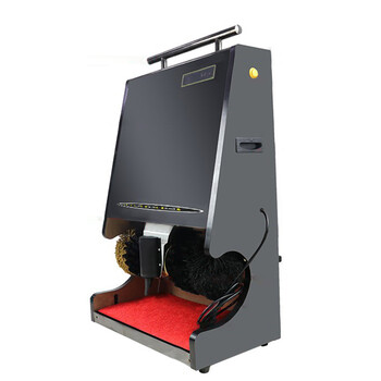 山顶洞人 擦鞋机 全自动感应擦鞋机 酒店立式电动刷皮鞋器 宾馆公司大堂酒店立式洗鞋机擦鞋器 CM0101 黑金