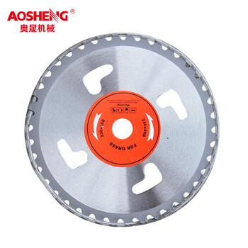 奥晟机械（AOSHENG）割草机配件圆刀片 40T合金刀片 【40齿外径40cm】