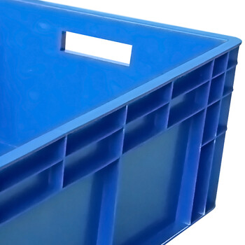 兰诗（LAUTEE）EU8423物流箱大号长方形周转箱仓储快递收纳箱 蓝色800*400*230