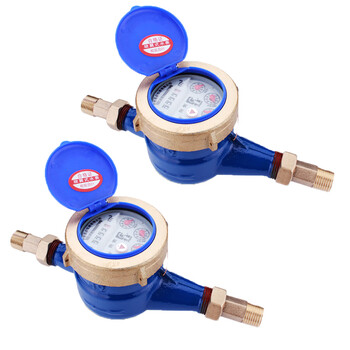 波浩 BOHAO dn25  厂家配件 旋翼式数字机械水表4/6分1寸防偷水铜接头自来水水表 单个价 五个起售