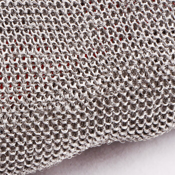 者也（ZYE）防割手套屠宰杀鱼服装裁剪防切伤防护钢丝手套不锈钢劳保手套 短款