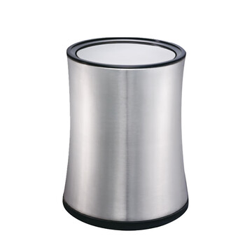 南 GPX-205F 南方小蛮腰房间桶  砂纹钢 酒店宾馆商用客房不锈钢垃圾桶 居家房间桶 果皮桶