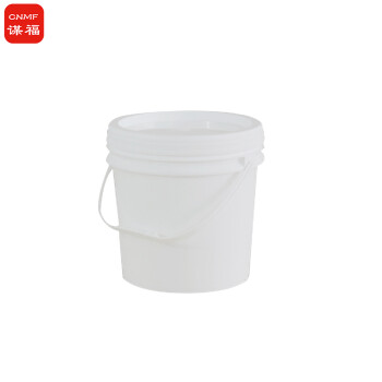 谋福 1100 食品级塑料桶密封桶小水桶包装桶 龙虾打包桶（塑料桶（ 15L白色 带提手））