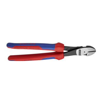 凯尼派克（KNIPEX）74 02 250 省力型斜口钳 抛光 双色手柄 250mm 切割类工具 钢