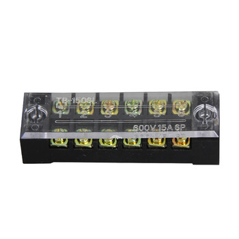 天旭TB-1506接线端子排电线组合式连接器15A6位分线器螺钉阻燃底座纯铜 1个