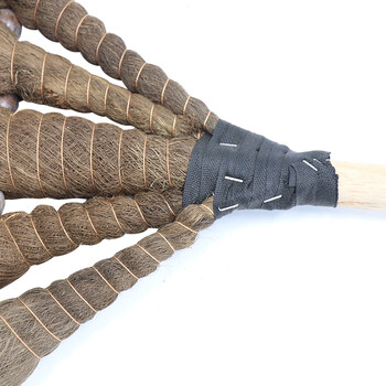 海斯迪克 HKW-145 工业用棕扫把 木柄棕树皮扫把 棕毛扫帚扫把 优质棕毛扫把