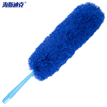 海斯迪克 HKZ-8 鸡毛掸子 蓝色【不带杆】 除尘扫灰可伸缩清洁神器