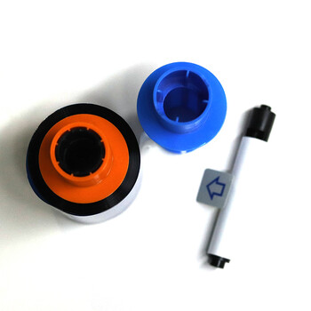 HID FARGO  色带1500 HID 树脂黑色块 和覆膜色块YMCKO - 可打印 500 次EZ-彩色带