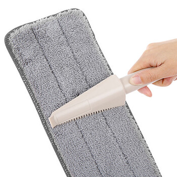 益美得 商用55cm平板拖把拖布配件单独替换布拖头 粘贴布3块装