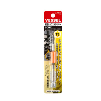 VESSEL威威日本进口精密梅花型螺丝刀 星型起子改锥 TD-59 T5x100mm
