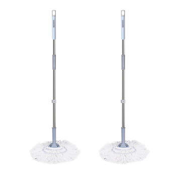 亿丽佳 必卡锁旋转拧水拖地免手洗拖把棉线挤水拖布老式墩布