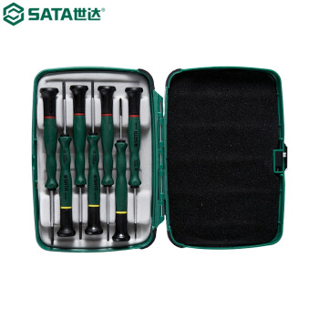 世达（SATA）09314 7件一字、十字微型螺丝批组套