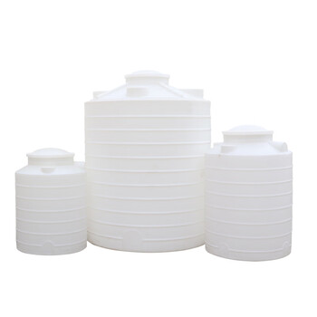 庄太太【白色3T加厚】多功能工业大号塑料搅拌储水桶1/3/5/8/10T/20吨