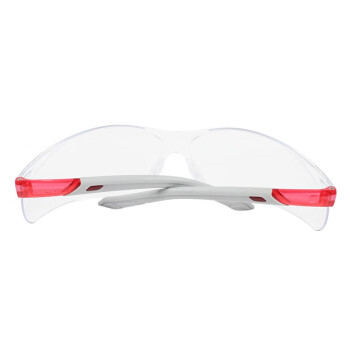 Honeywell霍尼韦尔S300L 300300通用款灰红色镜架 透明镜片 防雾防刮擦眼镜女士款*1盒 10副/盒 透明 均码
