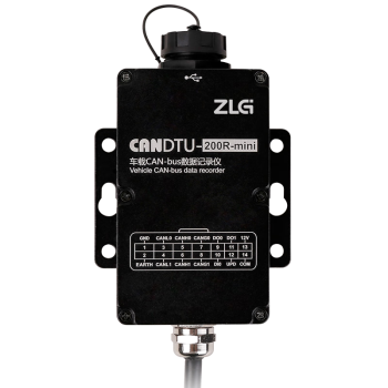 ZLG致远电子 车载CAN-bus数据记录终端 多路可4G通信CANDTU系列 CANDTU-200R-mini（黑色）