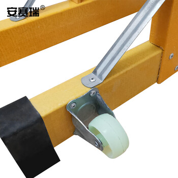 安赛瑞 移动式玻璃钢伸缩围栏 电力施工隔离围网 施工隔离防护栏栅栏 交通折叠式隔离栏 1.2×2.5m 28031