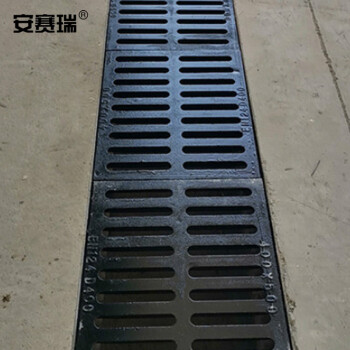 安赛瑞 球墨铸铁水沟盖板 厨房下水道雨水篦子污水井盖 35×50×3cm承重电动车 510159