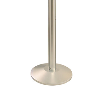 南 LG-W 铝合金伸缩带栏杆座  砂光银 两米隔离带警戒线围栏护栏排队栏