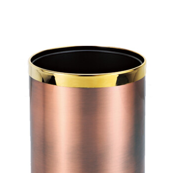 南 GPX-45 南方多层圆形垃圾桶 镜金圈古铜 商用酒店宾馆客房垃圾桶 果皮桶 房间桶