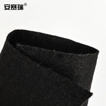 安赛瑞 一次性地毯 商用地毯 1.5×10m 婚庆办公室楼梯开业展会舞台加厚地毯楼梯过道地毯 2.2mm 黑色26324