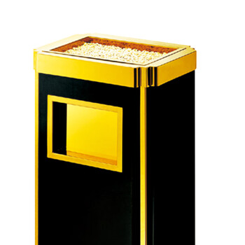 南 GPX-13A 金霸王 南方座地烟灰桶 镜金 商场不锈钢垃圾筒酒店落地烟灰桶立式果皮桶商用垃圾桶